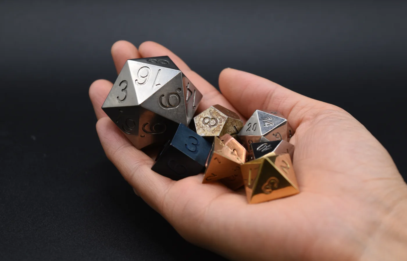 The finished Martials set resting in a hand.